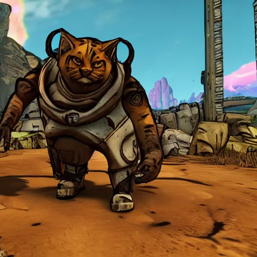 Image similar to Giant Cat in borderlands 2