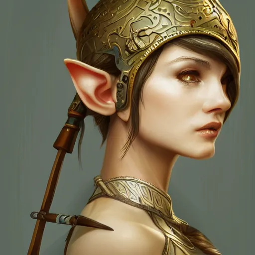 Image similar to elf archer, intricate, elegant, highly detailed, digital painting, artstation, concept art, smooth, sharp focus, illustration, karl kopinski