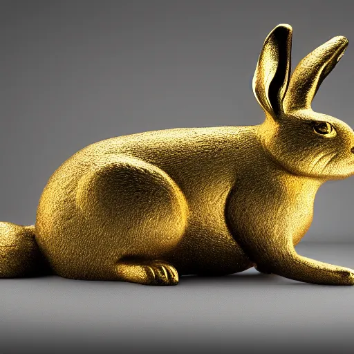 Image similar to the golden hare, by kit williams dramatic lighting, smooth, sharp focus, extremely detailed