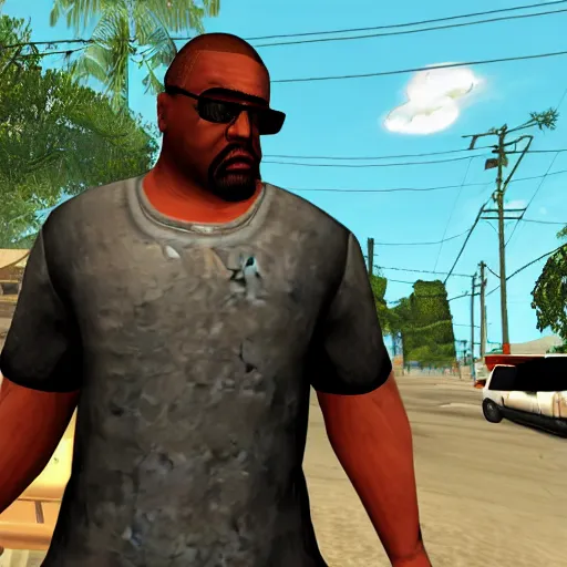 Prompt: big smoke from grand theft auto san andreas