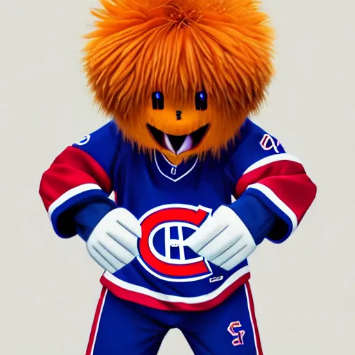 Prompt: anime Portrait of Youppi the Habs Montreal Canadiens Mascot as an evolved powerful pokemon, highly detailed anime, 1990s, smooth, sharp focus, dynamic lighting, intricate, trending on ArtStation, illustration pokemon, art by WLOP