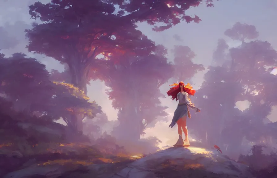 Image similar to greg manchess concept art of a the winding flower, key visual, ambient lighting, highly detailed, digital painting, artstation, concept art, sharp focus, by makoto shinkai and akihiko yoshida and hidari and wlop and greg rutkowski