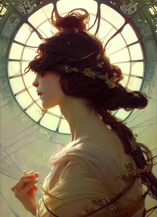 Image similar to September 1 is the day of knowledge, intricate, elegant, sharp focus, illustration, highly detailed, digital painting, concept art, matte, art by WLOP and Artgerm and Greg Rutkowski and Alphonse Mucha, masterpiece