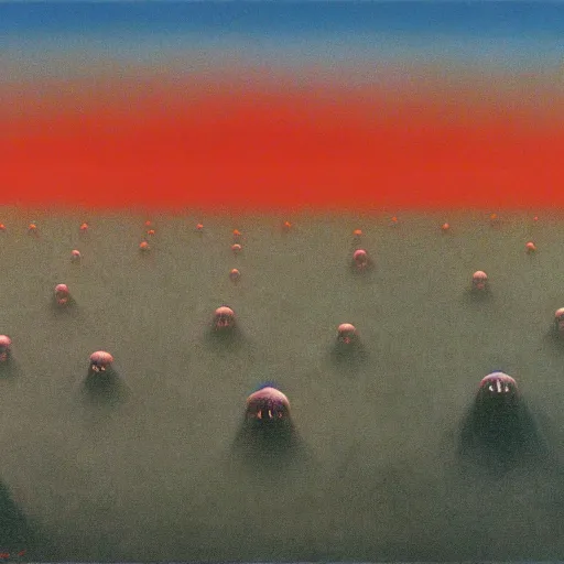 Image similar to ahvaz kamikaze zdzisław beksinski