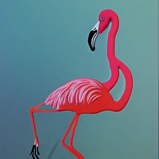 Image similar to flamingo salvador dali