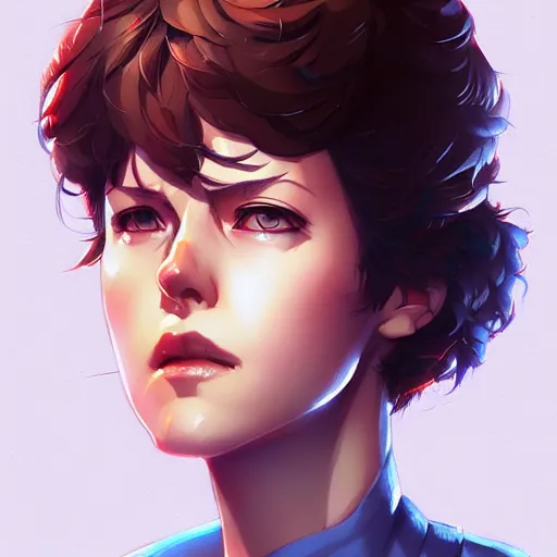 Image similar to buff ellen ripley, portrait shinkai makoto studio ghibli studio key hideaki anno sakimichan stanley artgerm lau rossdraws james jean marc simonetti elegant highly detailed digital painting artstation pixiv