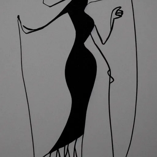 Prompt: elegant lady, lineart, ligne claire