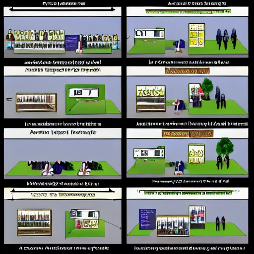 Prompt: academic pictures, convergent learning in the metaverse, structure diagram