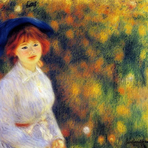 Prompt: Beginning of Autumn, Impressionism, Pierre-Auguste Renoir