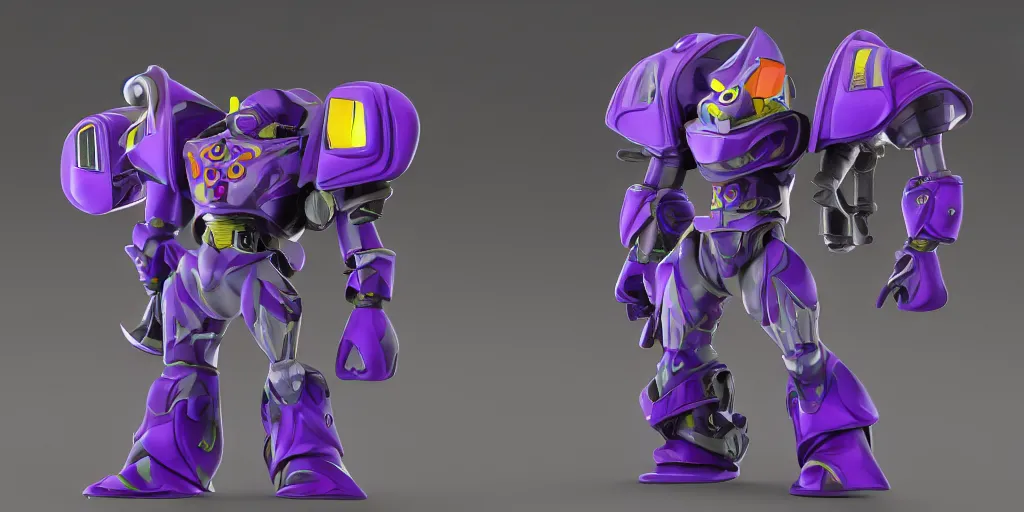 Image similar to emperor zurg, 3 d render