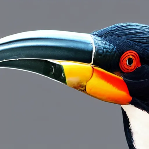 Image similar to photo of hybrid between a fish and a toucan