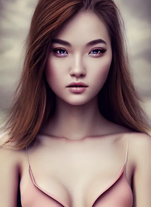 Image similar to a gorgeous female photo, professionally retouched, vivid, soft lighting, realistic, smooth face, full body shot, torso, dress, perfect eyes, wide angle, sharp focus on eyes, 8 k, high definition, insanely detailed, intricate, elegant, artgerm and jason chan and mark litvokin