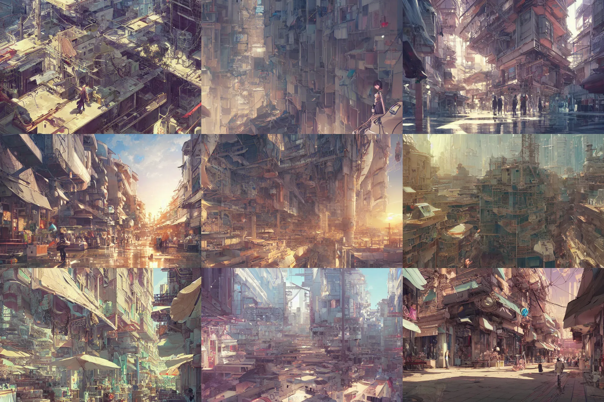 Prompt: tunis, hyper detailed, digital painting, artstation, concept art, sharp focus, illustration, art by makoto shinkai and masamune shirow and wlop