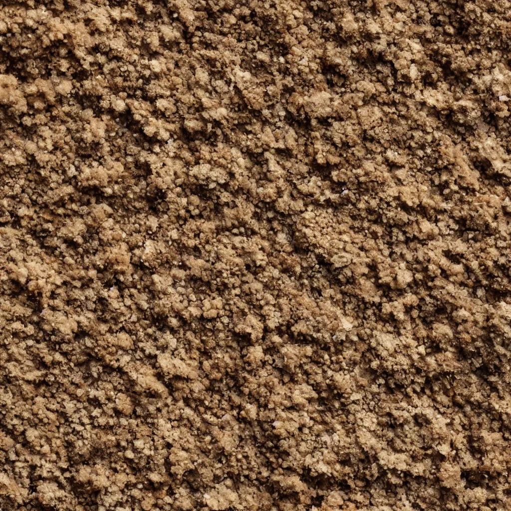 Prompt: crumble texture