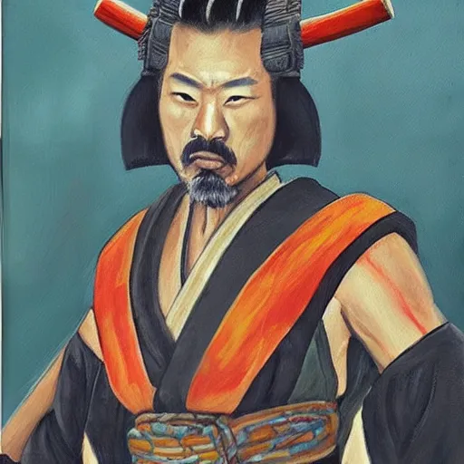 Image similar to “buff Samurai oil panting”