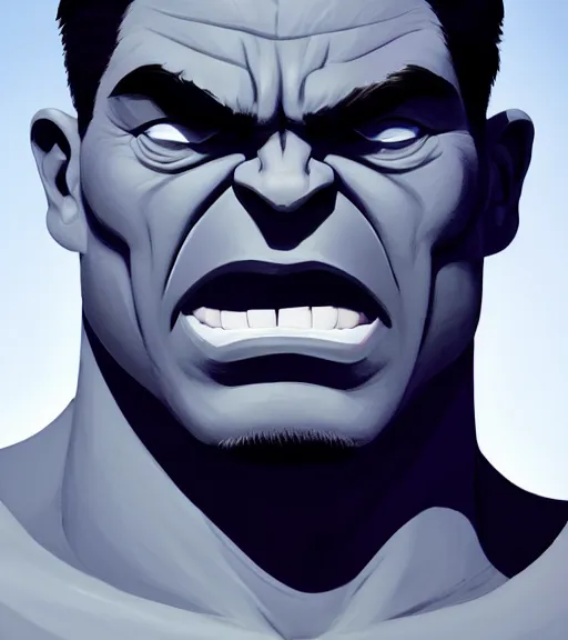 Image similar to face icon stylized minimalist hulk, loftis, cory behance hd by jesper ejsing, by rhads, makoto shinkai and lois van baarle, ilya kuvshinov, rossdraws global illumination