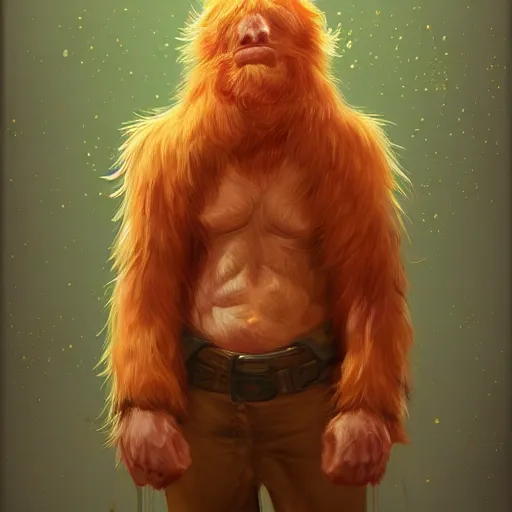 Image similar to Ginger Man, digital Painting, artstation, ultradetailed, Pinterest