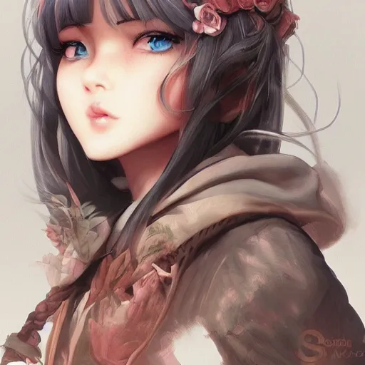 Image similar to detailed beautiful character art on amino by sakimichan patreon, high quality art on artstation