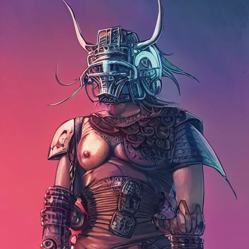 Image similar to cyberpunk viking helmet mask warrior goddess robot ninja fantasy, art gta 5 cover, official fanart behance hd artstation by jesper ejsing, by rhads, makoto shinkai and lois van baarle, ilya kuvshinov, ossdraws