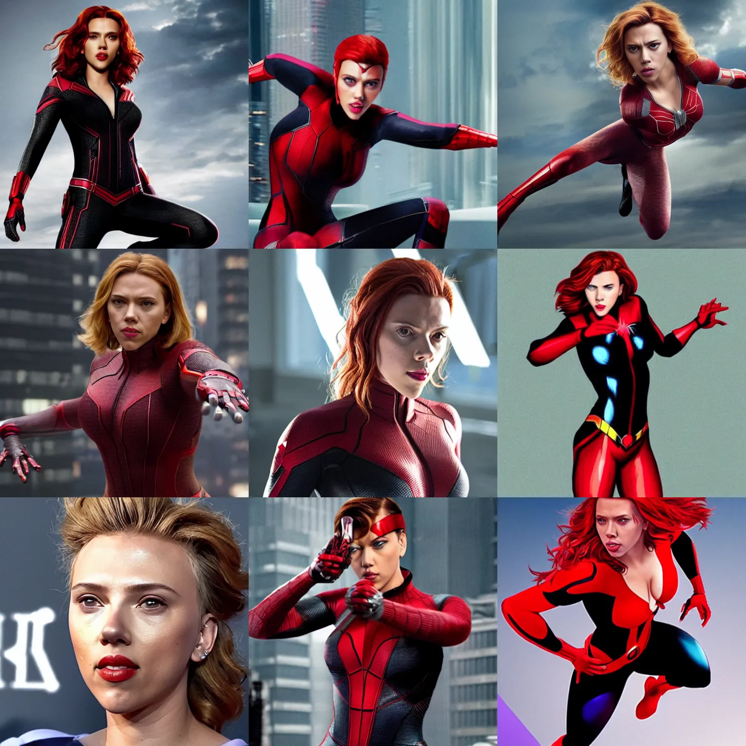 Prompt: Scarlett Johansson as Spider Woman