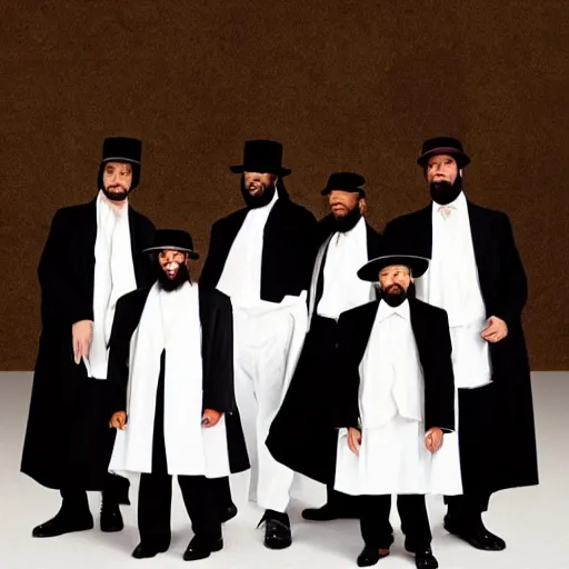 Prompt: hasidic wu tang clan album cover