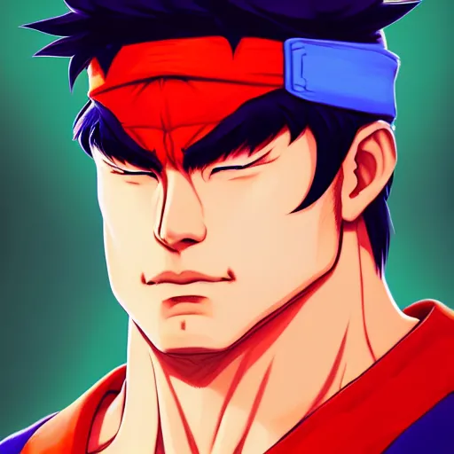 Prompt: a portrait of ryu from street fighter 2, art by lois van baarle and loish and ross tran and rossdraws and sam yang and samdoesarts and artgerm, digital art, highly detailed, intricate, sharp focus, trending on artstation hq, deviantart, unreal engine 5, 4 k uhd image