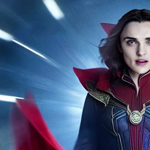 Image similar to A still of Katie McGrath as Scarlet Witch in Doctor Strange and the Multiverse of Madness (2022)