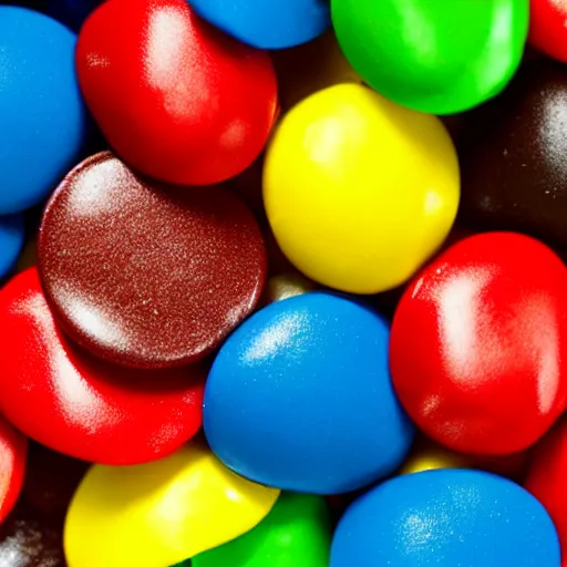 Image similar to eminem in a pile of m & m candies