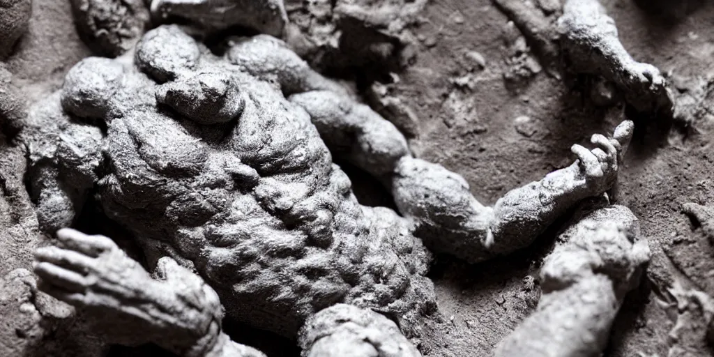 Image similar to the end of the universe, clay model, practical effects, detailed close-up shot