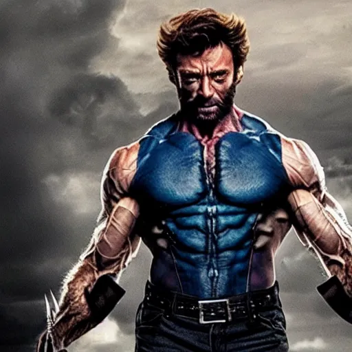 Prompt: Hugh Jackman as wolverine 4K quality