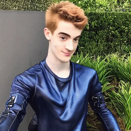 Prompt: “a realistic detailed photo of a guy who is an attractive humanoid who is half robot and half humanoid, who is a male android, twitch streamer Ninja Tyler Blevins, shiny skin, posing like a statue, blank stare, by the pool, display”