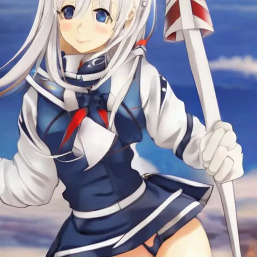 Image similar to beautiful and gorgeous shimakaze from the franchise kantai collection ( 2 0 1 7 )