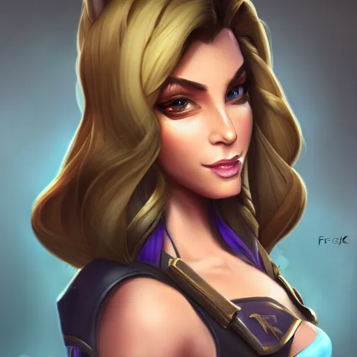 Image similar to portrait of Caitlyn Kiramar from League of Legends, by Fortiche Studio, from Netflix's Arcane, trending on artstation,fine details, wearing police uniform, realistic shaded, fine-face, painted texture, pretty long face,