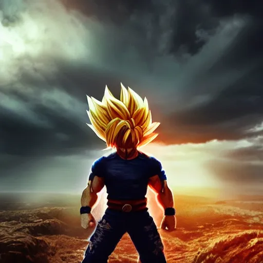 Prompt: chuck norris going super saiyan, dramatic lighting, cinematic, establishing shot, extremly high detail, photorealistic, cinematic lighting, post processed, concept art, artstation, matte painting, style by greg rutkowsky