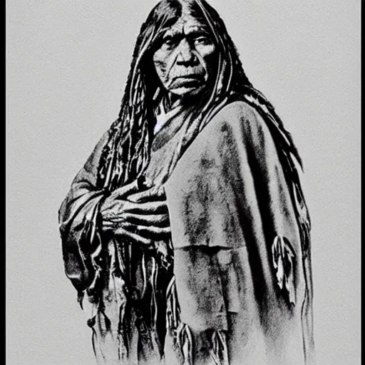 Image similar to chief seattle drawing
