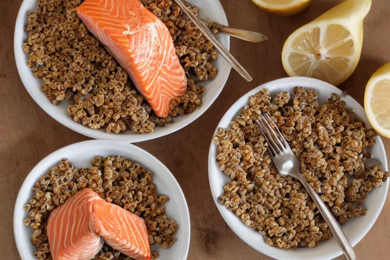 Image similar to salmon and sardine cereal