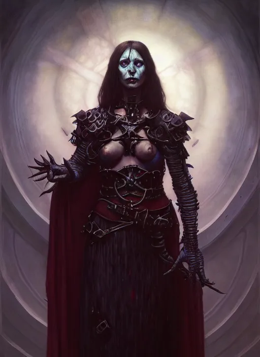 Image similar to necromancer, full body, hyper realistic, extremely detailed, dnd character art portrait, dark fantasy art, intricate fantasy painting, dramatic lighting, vivid colors, deviantart, artstation, by edgar maxence and caravaggio and michael whelan and delacroix.