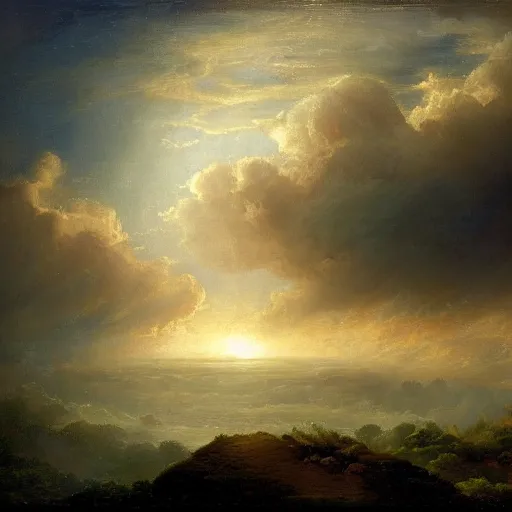 Prompt: a landscape in heaven
