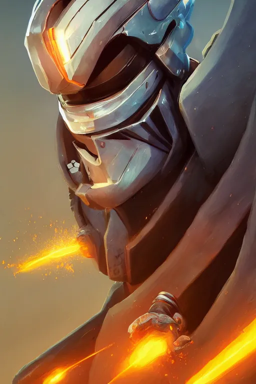 Image similar to epic mask helmet robot ninja portrait stylized as fornite style game design fanart by concept artist gervasio canda, behance hd by jesper ejsing, by rhads, makoto shinkai and lois van baarle, ilya kuvshinov, rossdraws global illumination radiating a glowing aura global illumination ray tracing hdr render in unreal engine 5