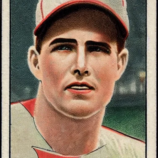 Image similar to 1924 baseball card for Skip burley looks exactly like Tom Cruise