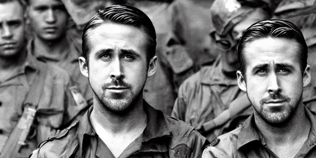 Image similar to Ryan Gosling in the Vietnam war