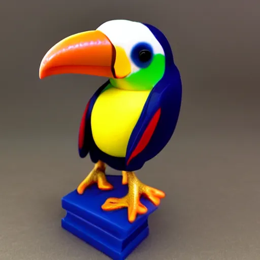 Image similar to funko pop of a toucan