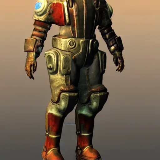 Image similar to fallout 4 character but rendered in n 6 4 graphics.