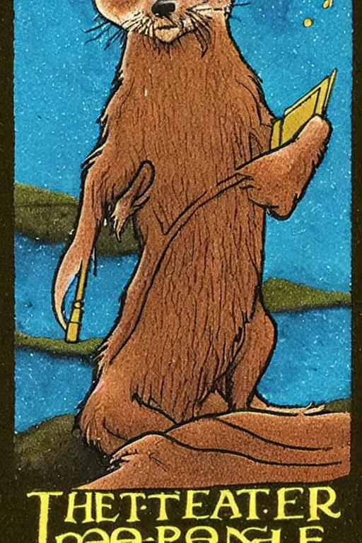 Image similar to Rider-Waite tarot card: The Otter