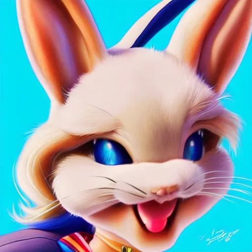 Image similar to Lola Bunny by artgerm