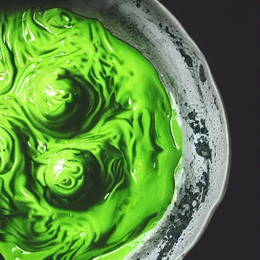 Prompt: close up high resolution photo of slime, very tasty, food photography, instagram, trending