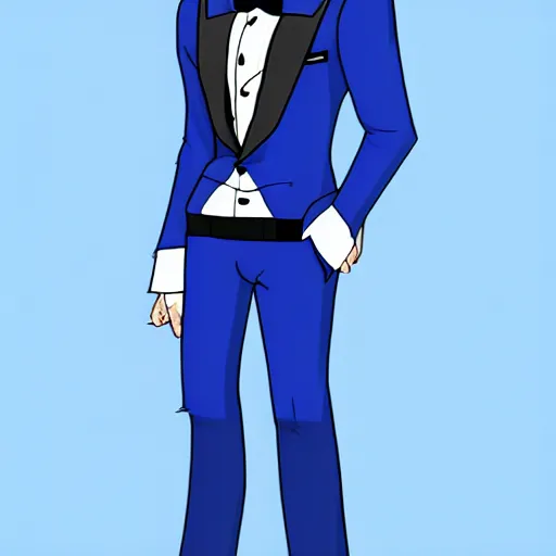 Prompt: blue dragon boyfriend in a dapper suit, trending on furaffinity, high quality