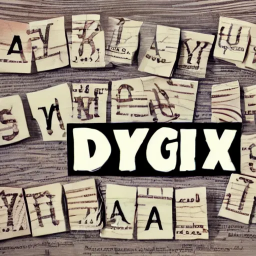 Image similar to depict dyslexia