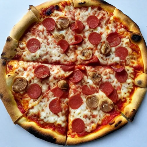 Image similar to pizza