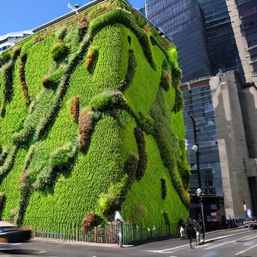 Image similar to the beehive, wellington covered in a living wall by patrick blanc